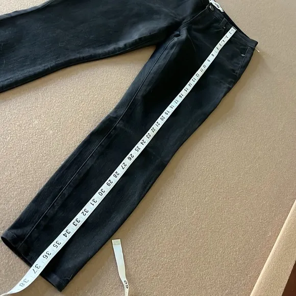 🆕 PAIGE VERDUGO ANKLE BLACK JEANS - Sterling Dark Coated- Size 28
