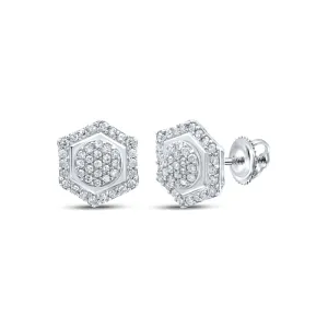 1/3CTW-DIA P1 GIFT HEXAGON EARRING