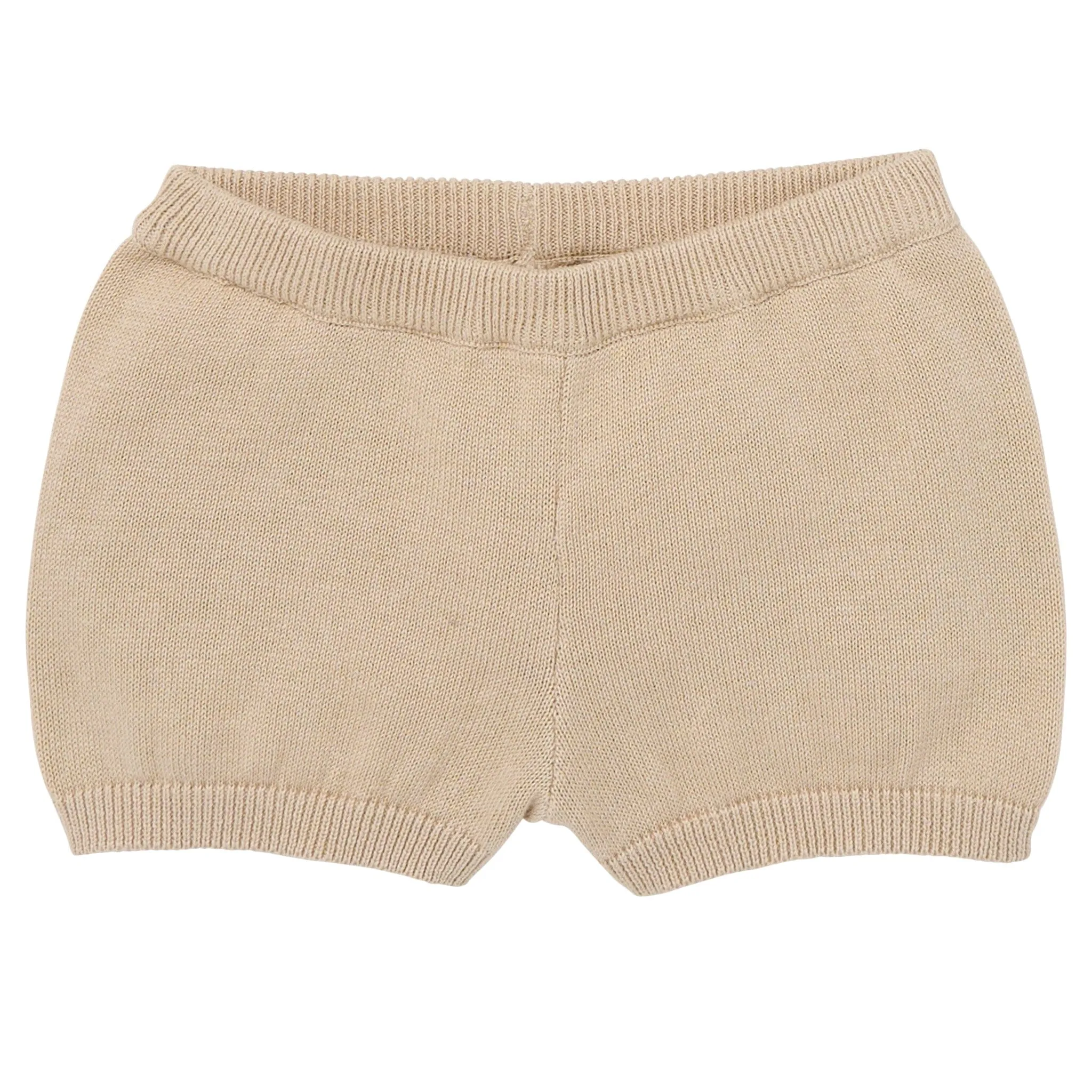 2-Piece Baby Boys Light Tan Johnny Collar Sweater Knit Set