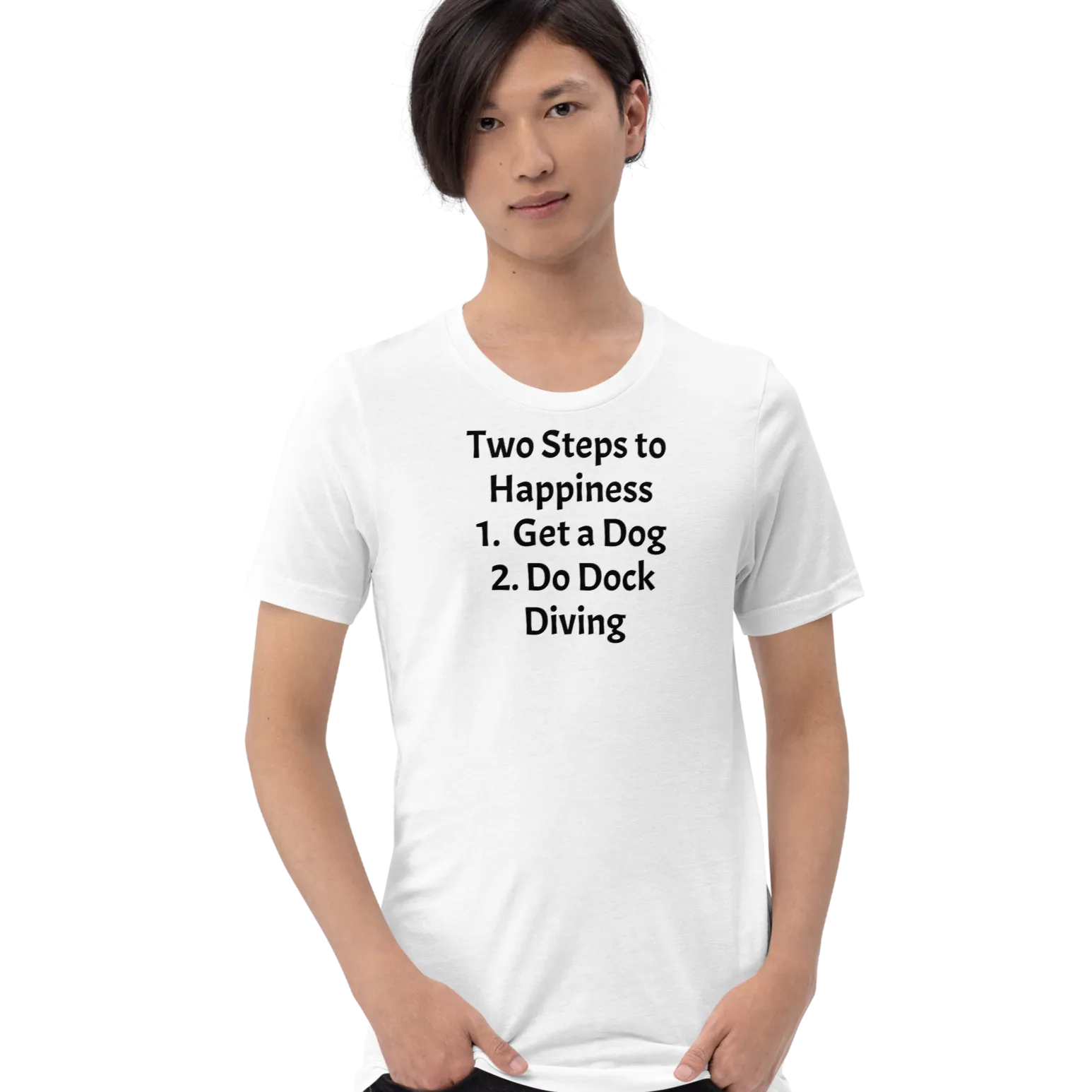 2 Steps to Happiness - Dock Diving T-Shirts - Light
