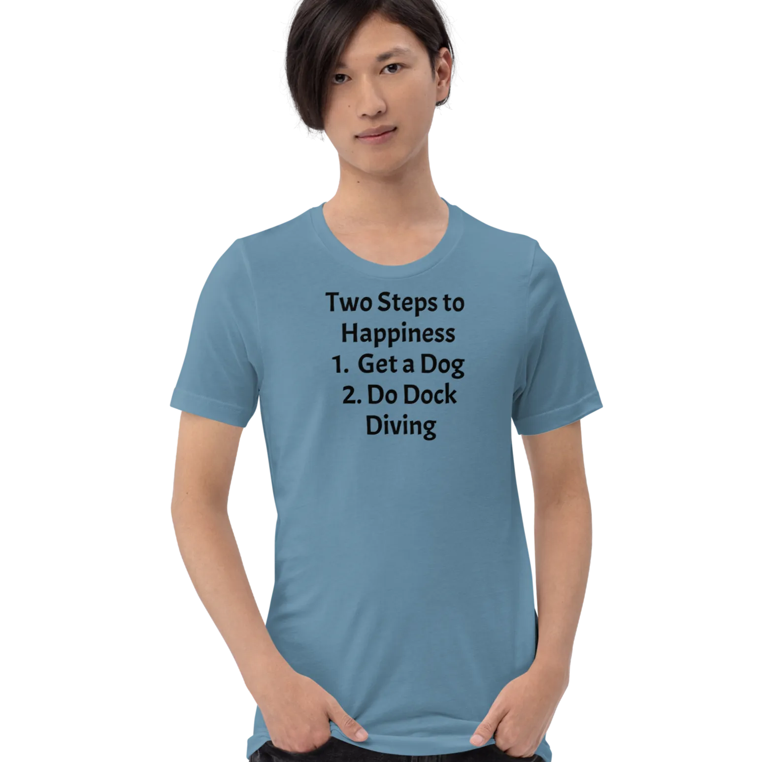 2 Steps to Happiness - Dock Diving T-Shirts - Light