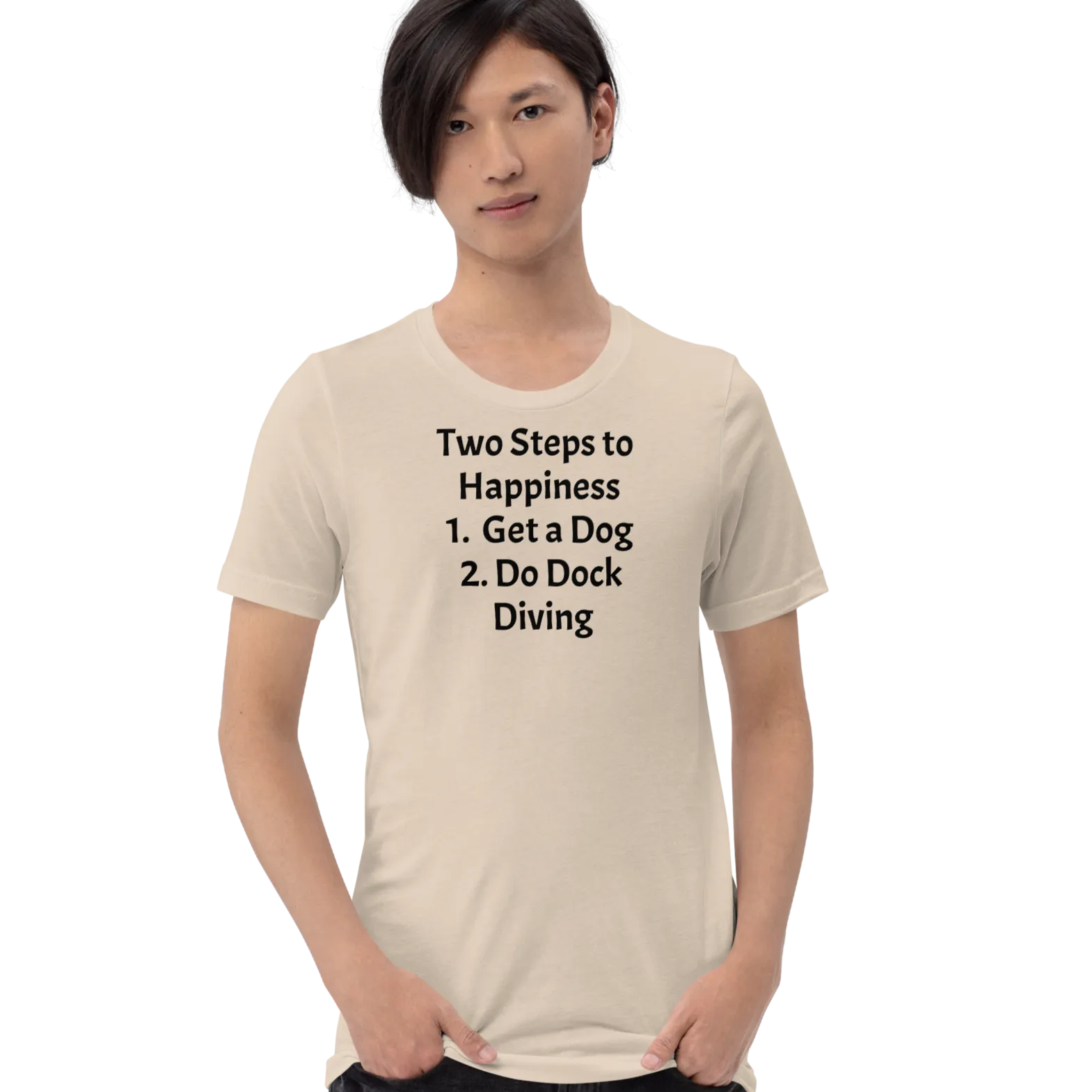 2 Steps to Happiness - Dock Diving T-Shirts - Light