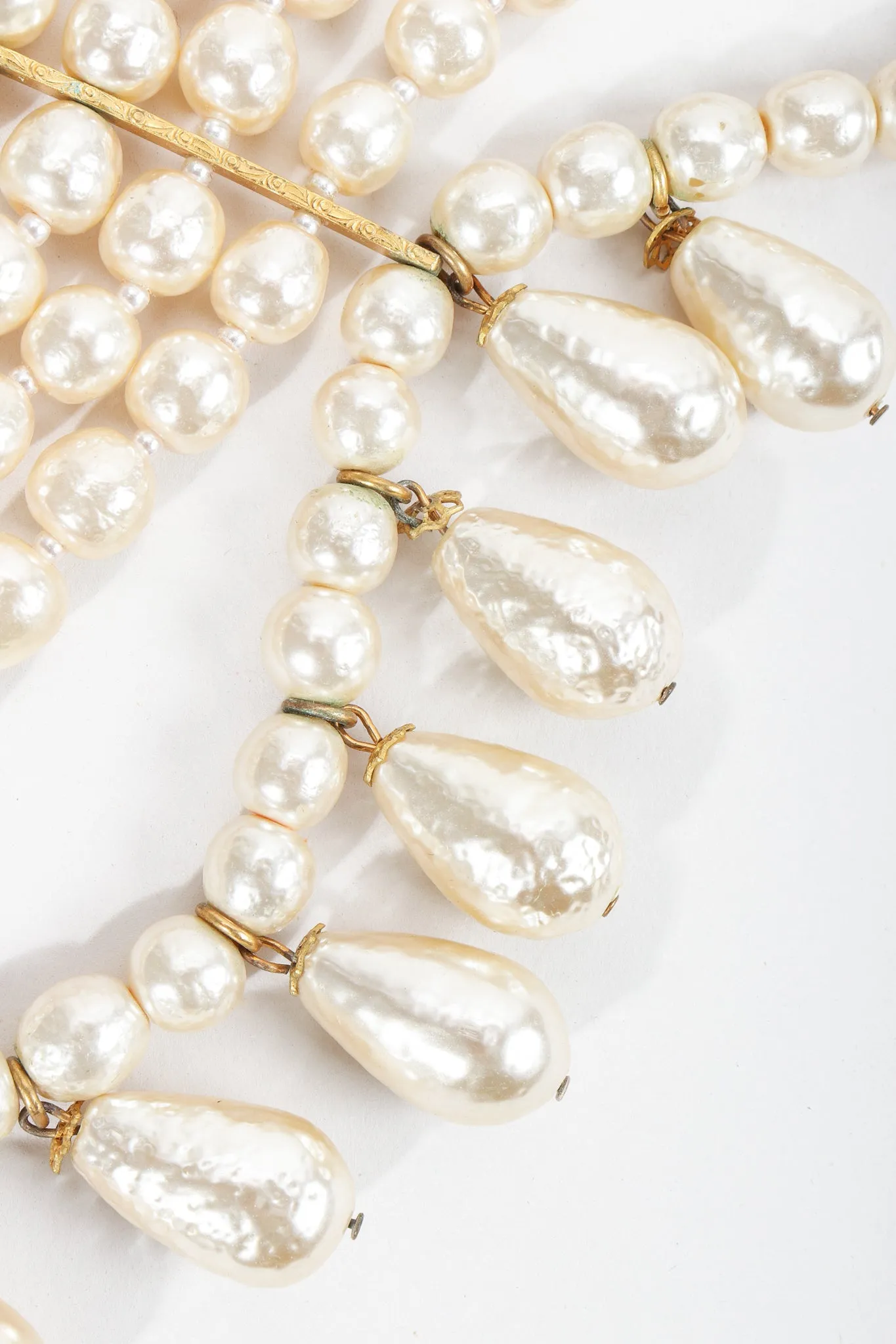 5-Strand Pearl Fringe Choker