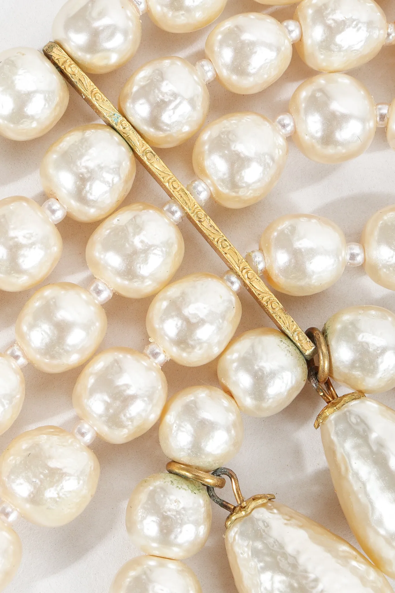 5-Strand Pearl Fringe Choker