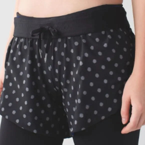 (6023) LULULEMON Go The Distance Short Sz 6 W=13&quot; REVERSIBLE