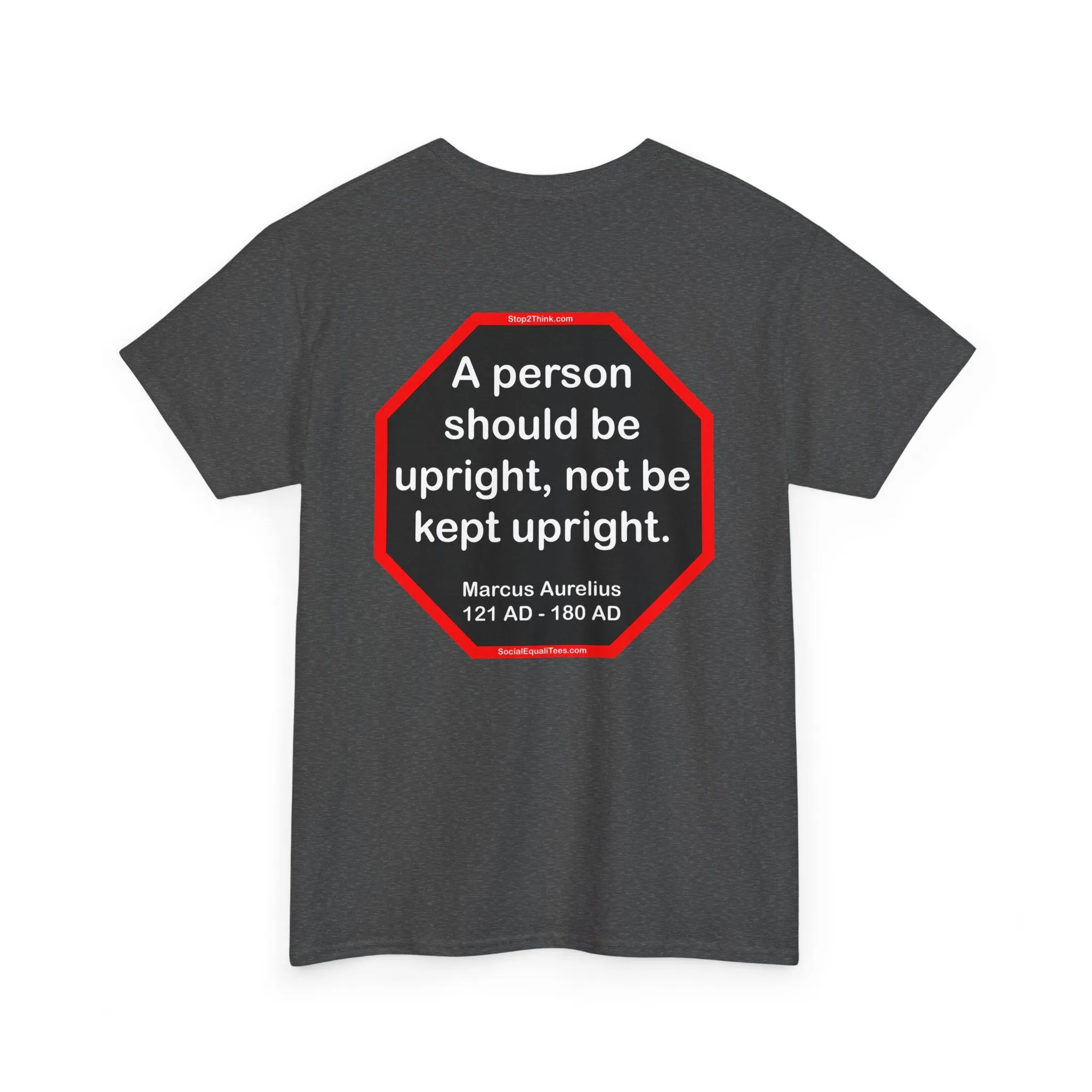 A person should be upright, not be kept upright.  -  Marcus Aurelius  121 AD - 180 AD - blks2t - S2T