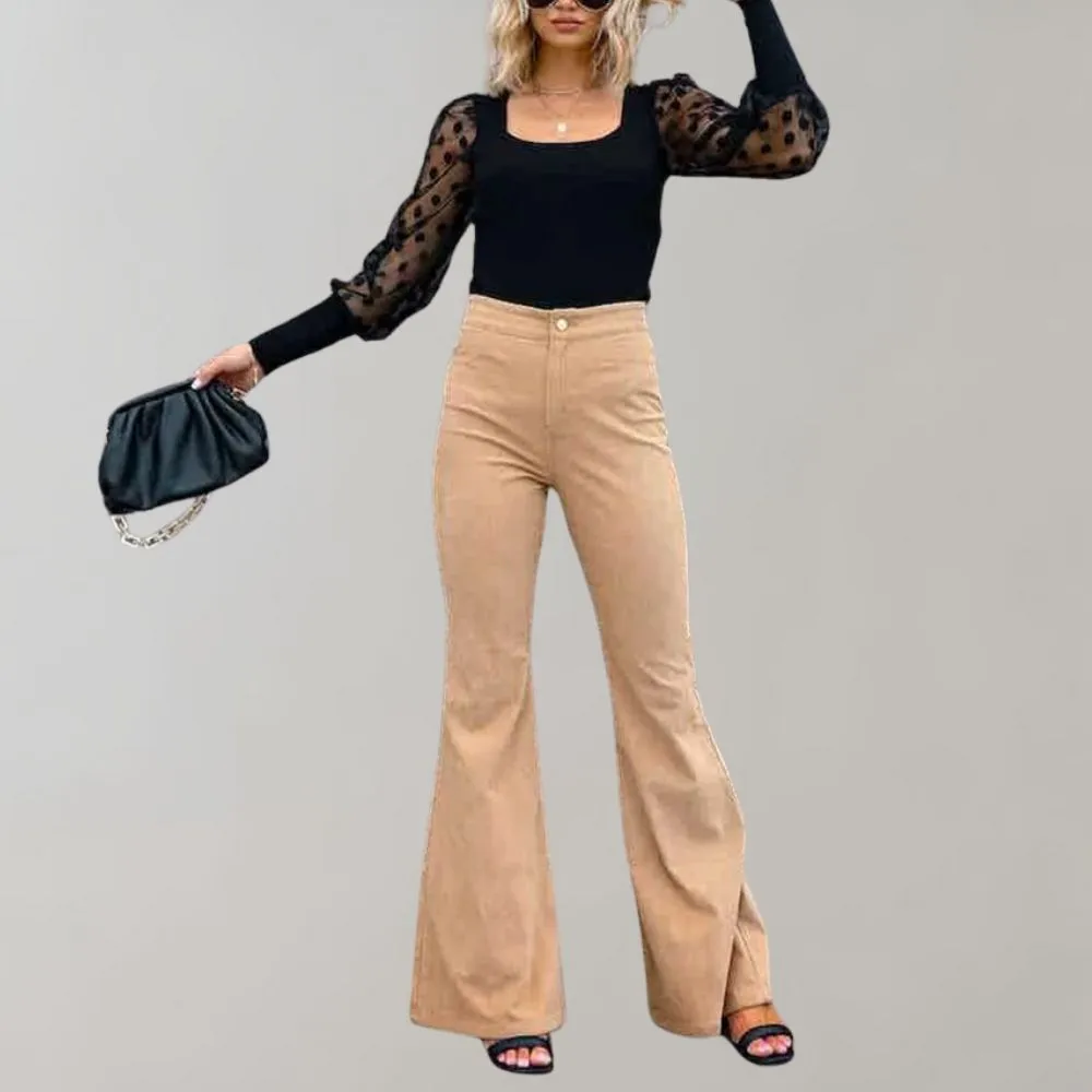 Abel - Trendy corduroy flared pants