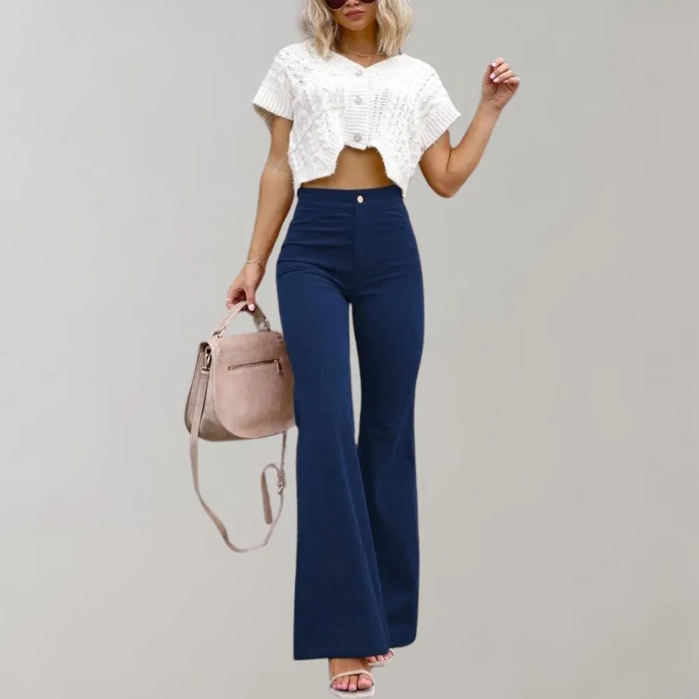 Abel - Trendy corduroy flared pants