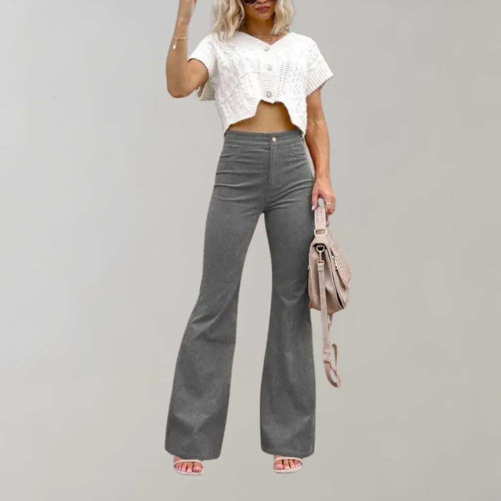 Abel - Trendy corduroy flared pants