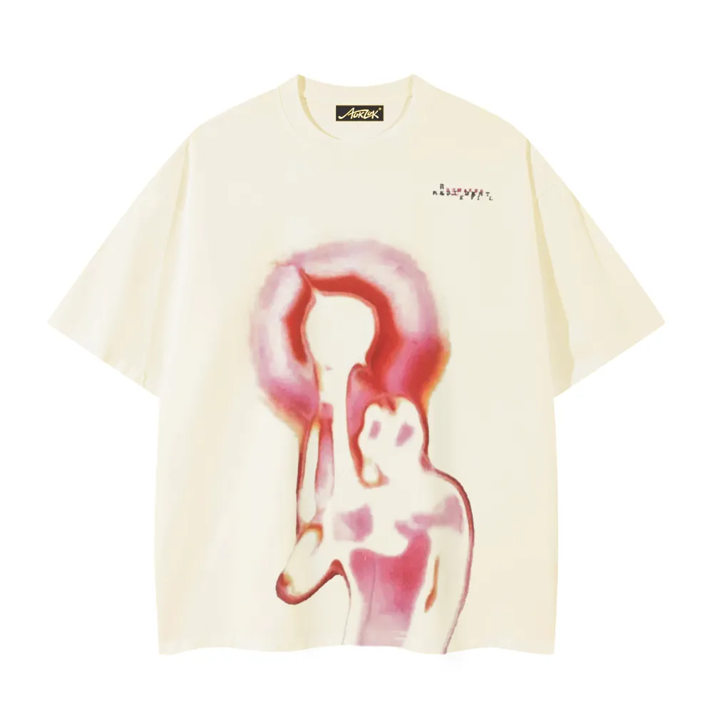 Abstract Red Light And Shadow T-Shirt