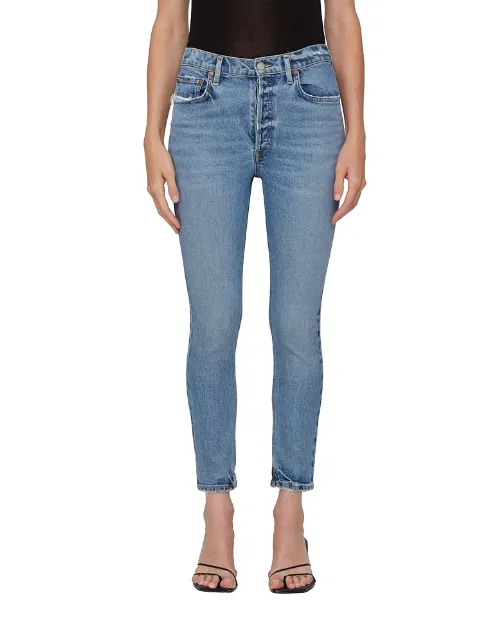 AGolde Nico High Rise Slim Fit - Blame