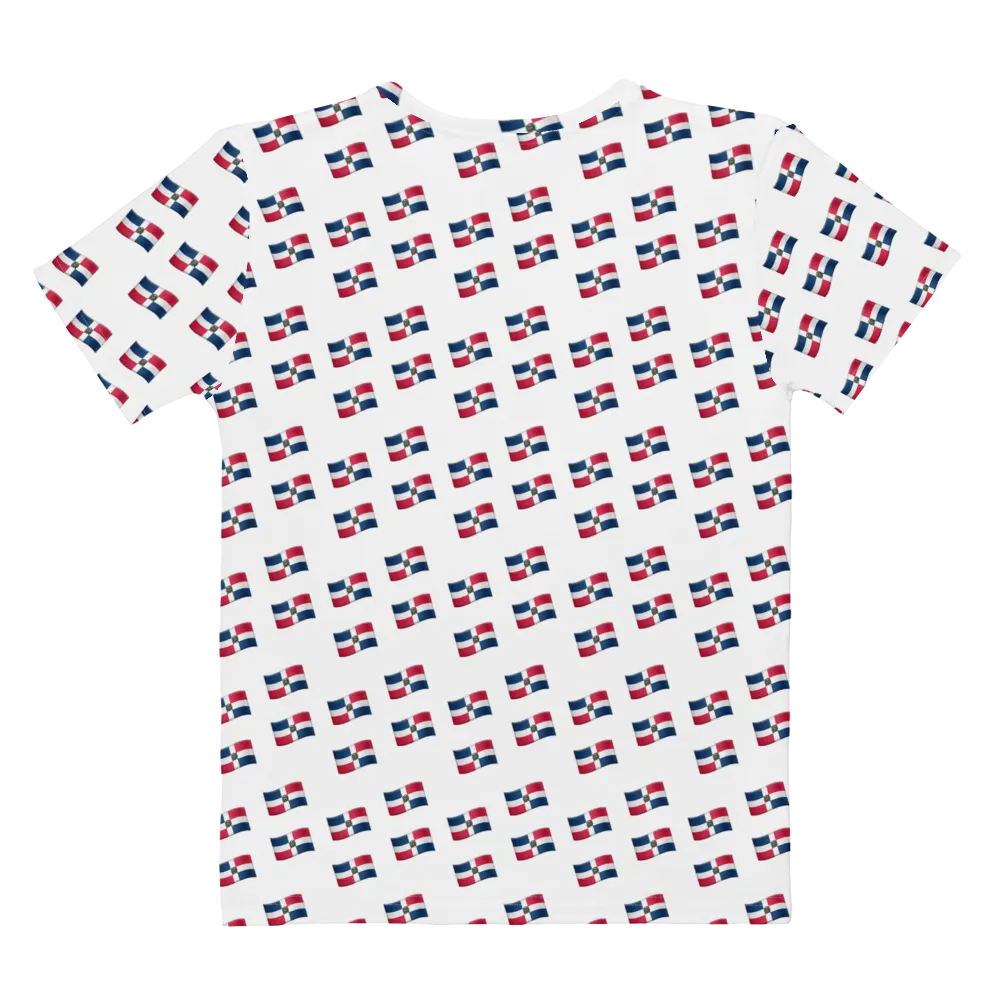 All-Over Emoji República Dominicana Flag Women's T-shirt