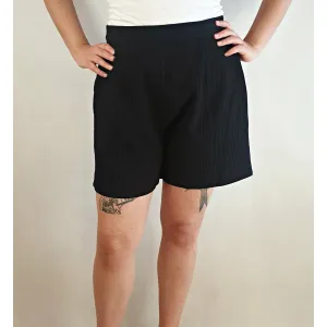 Alpha 60 second hand black shorts size M (best fits 12)