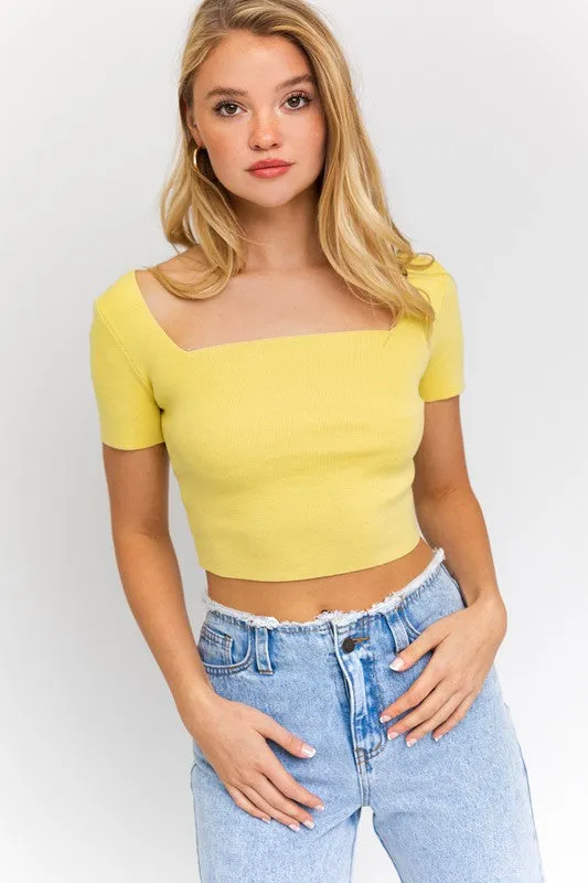 Alyssa Laced Up Knit Top