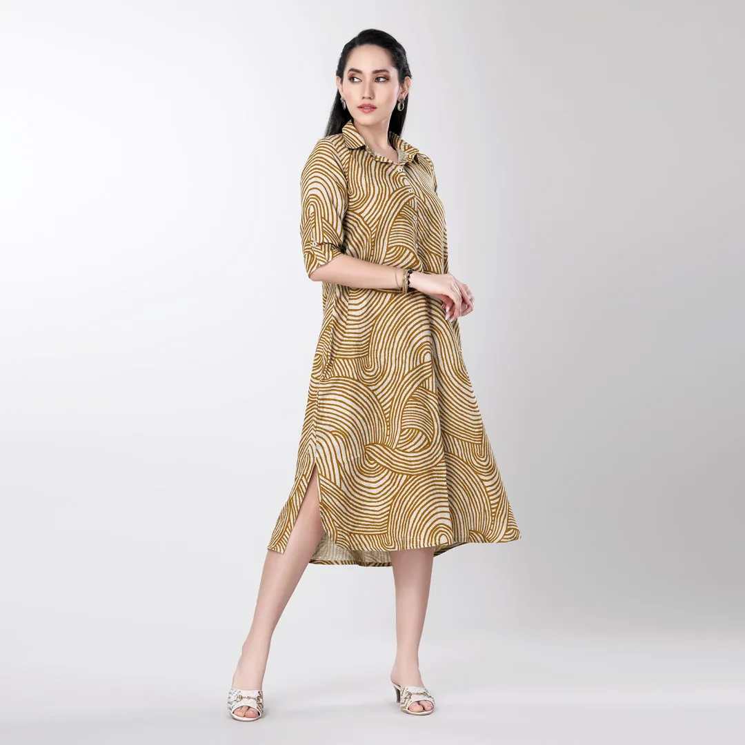 Amber Glow Dress