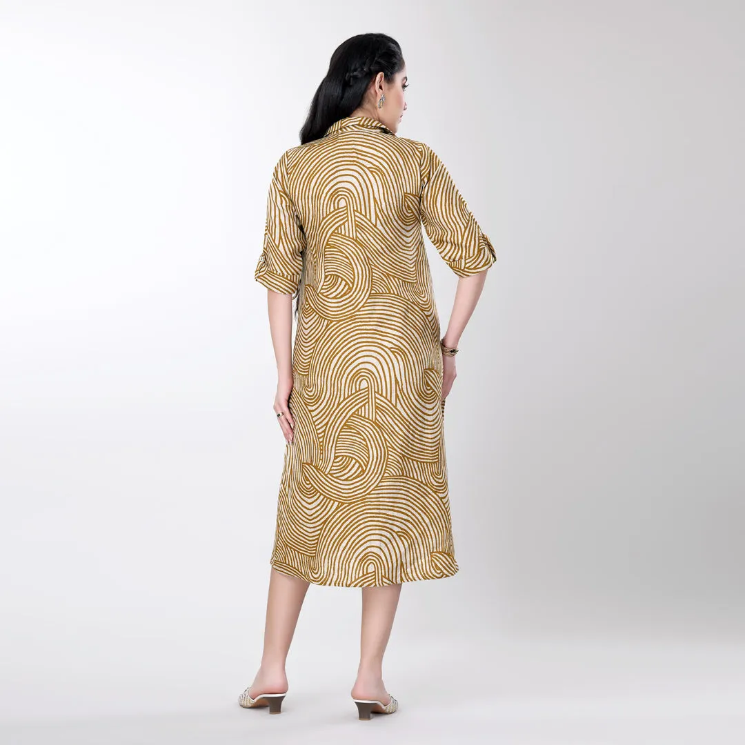 Amber Glow Dress