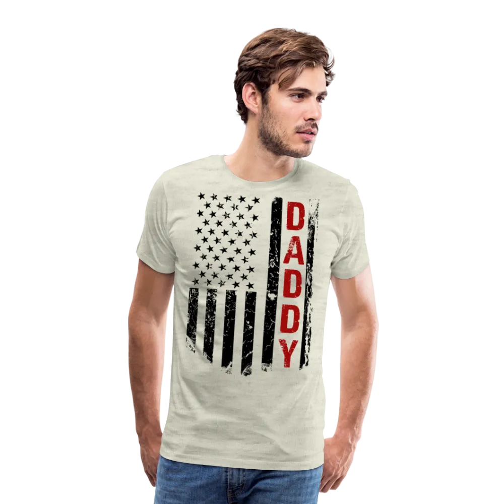 America Flag Daddy Men's Premium T-Shirt (CK1931)