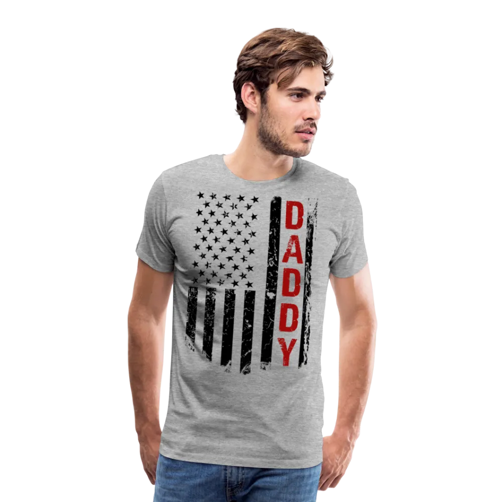 America Flag Daddy Men's Premium T-Shirt (CK1931)