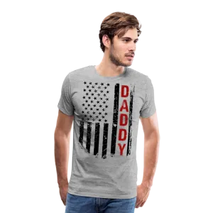 America Flag Daddy Men's Premium T-Shirt (CK1931)
