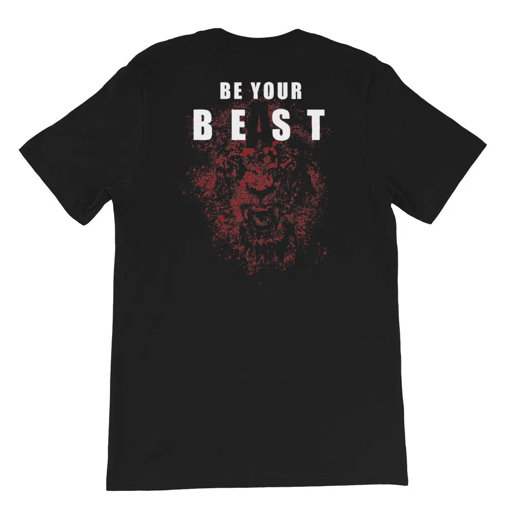And Still Champion on front, Be Your Beast on back, men's T-shirt