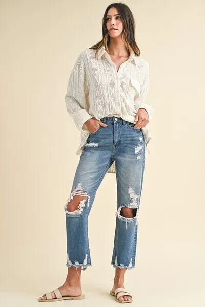 Annie Wear Off The Cuff Cropped Jeans