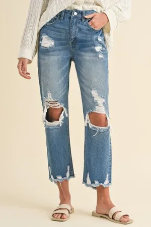 Annie Wear Off The Cuff Cropped Jeans