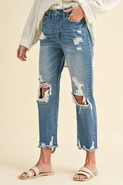 Annie Wear Off The Cuff Cropped Jeans