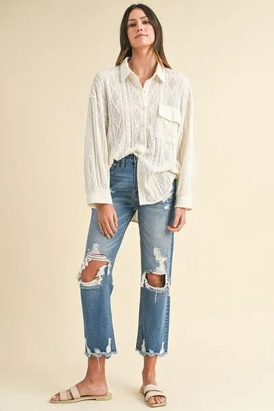 Annie Wear Off The Cuff Cropped Jeans