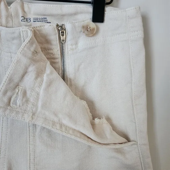 Anthropologie Pilcro | The Kit High Rise Wide Leg Utility Trouser Jeans - Sz 28