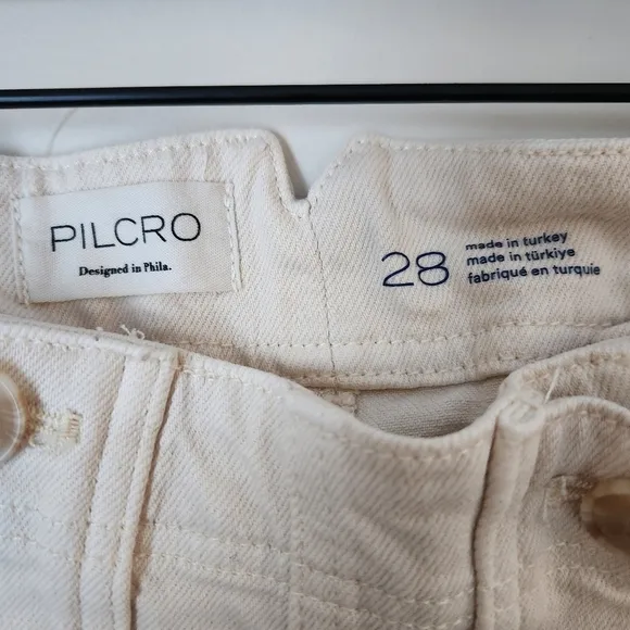 Anthropologie Pilcro | The Kit High Rise Wide Leg Utility Trouser Jeans - Sz 28