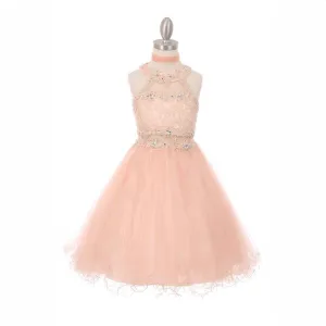 Arabella Dress - Blush Peach