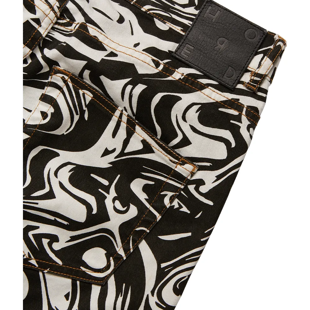 ARDEN Women's Marble Monochrome Jeans