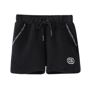 Asher Textured Shorts Black