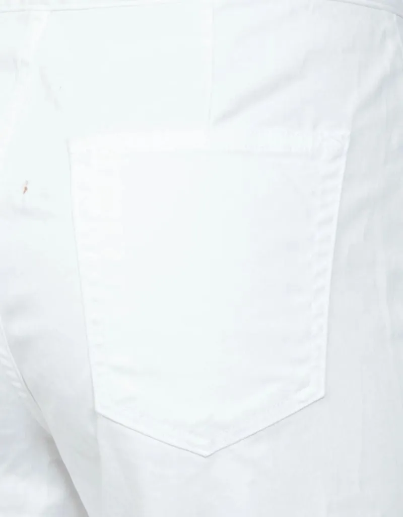ASKK NY Cropped Brighton Twill Jeans in Ivory