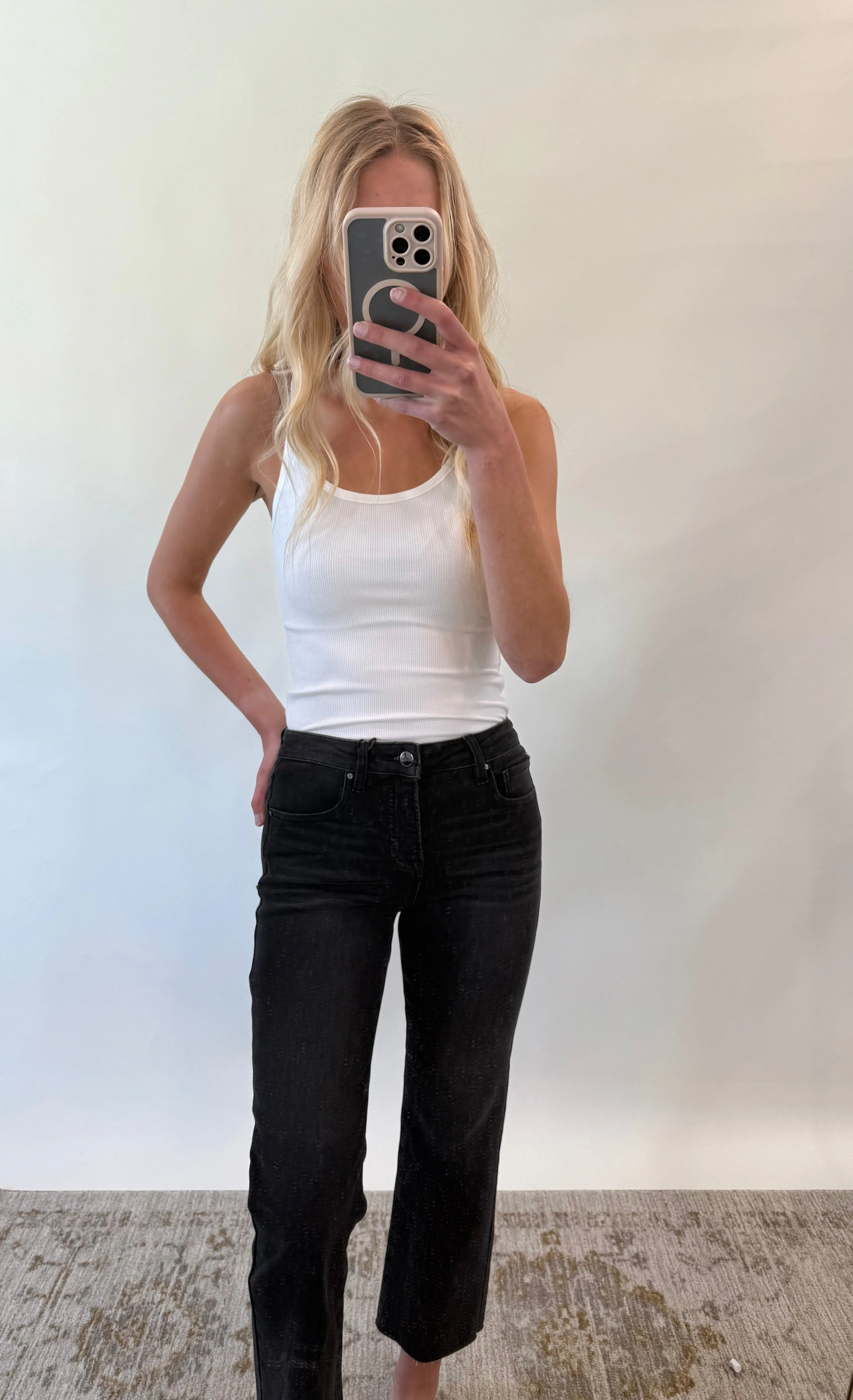 AUBREY TUMMY CONTROL MID-RISE  STRAIGHT JEANS