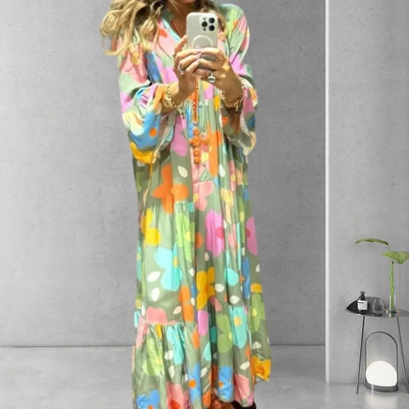 Aurelie – Elegance Women’s Pleated Maxi Dress