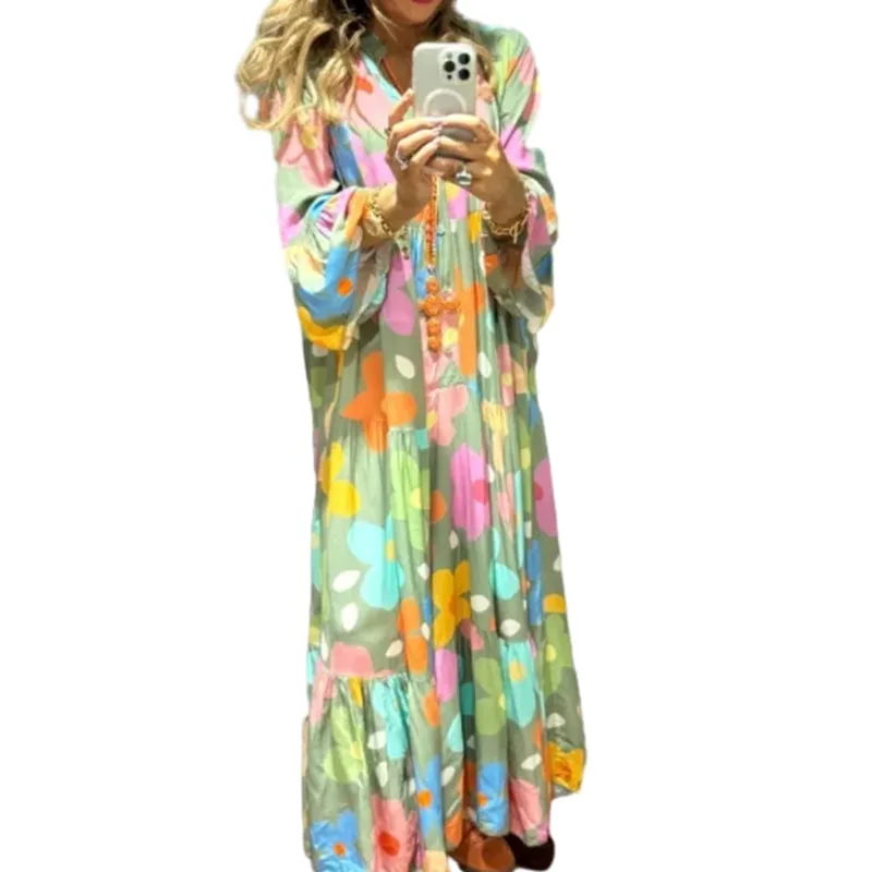 Aurelie – Elegance Women’s Pleated Maxi Dress
