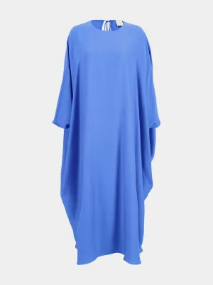 Auriga Blue Silk Kaftan Dress