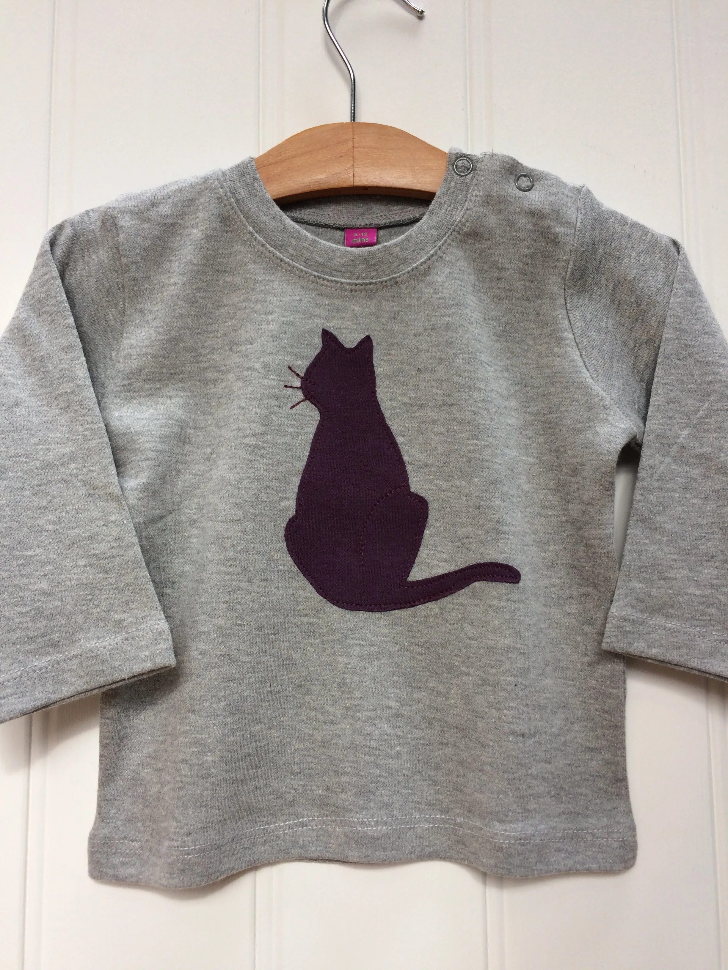 Baby Cat - Long Sleeved T-shirt - Grey