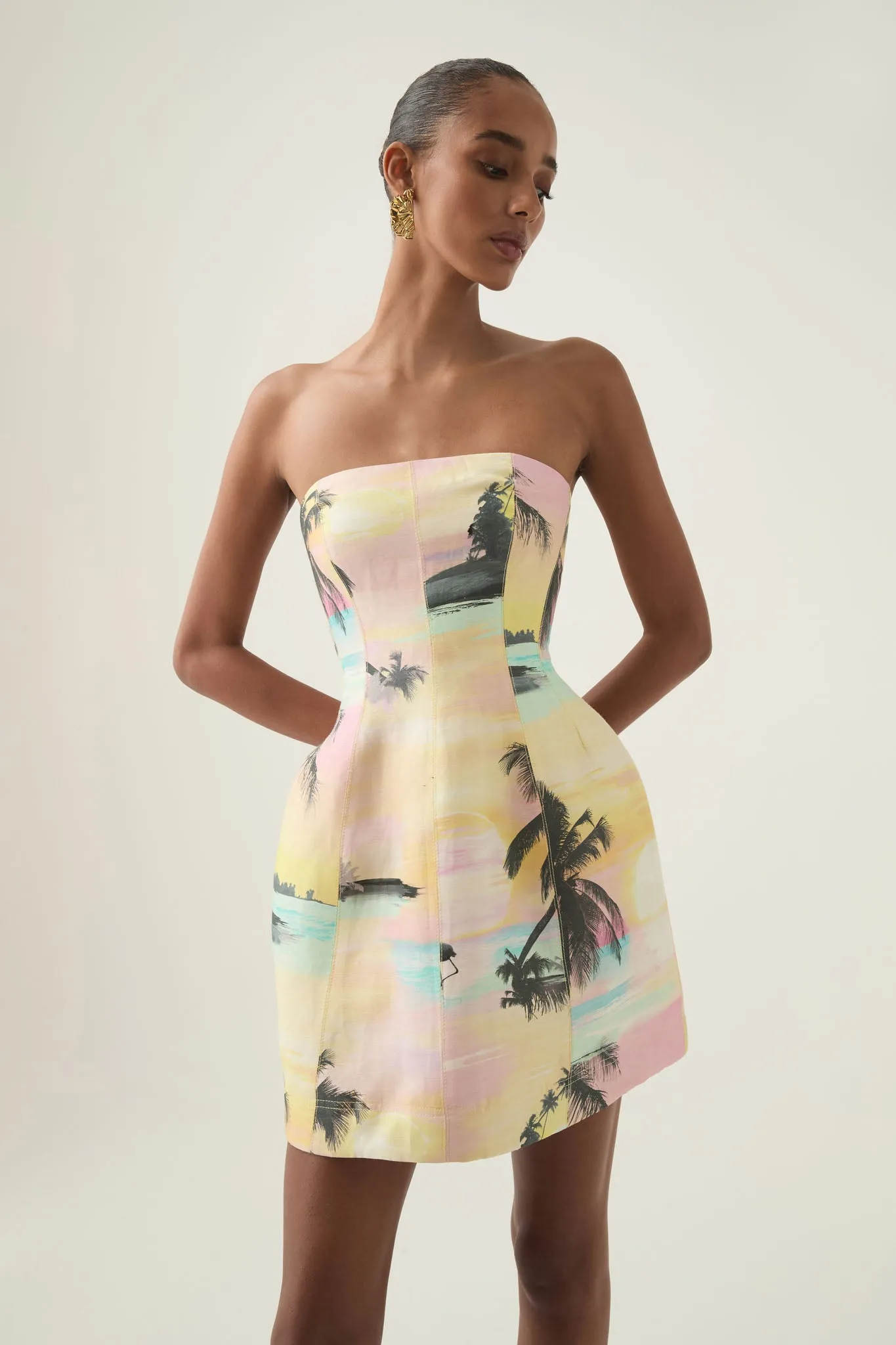 Baret Strapless Mini Dress