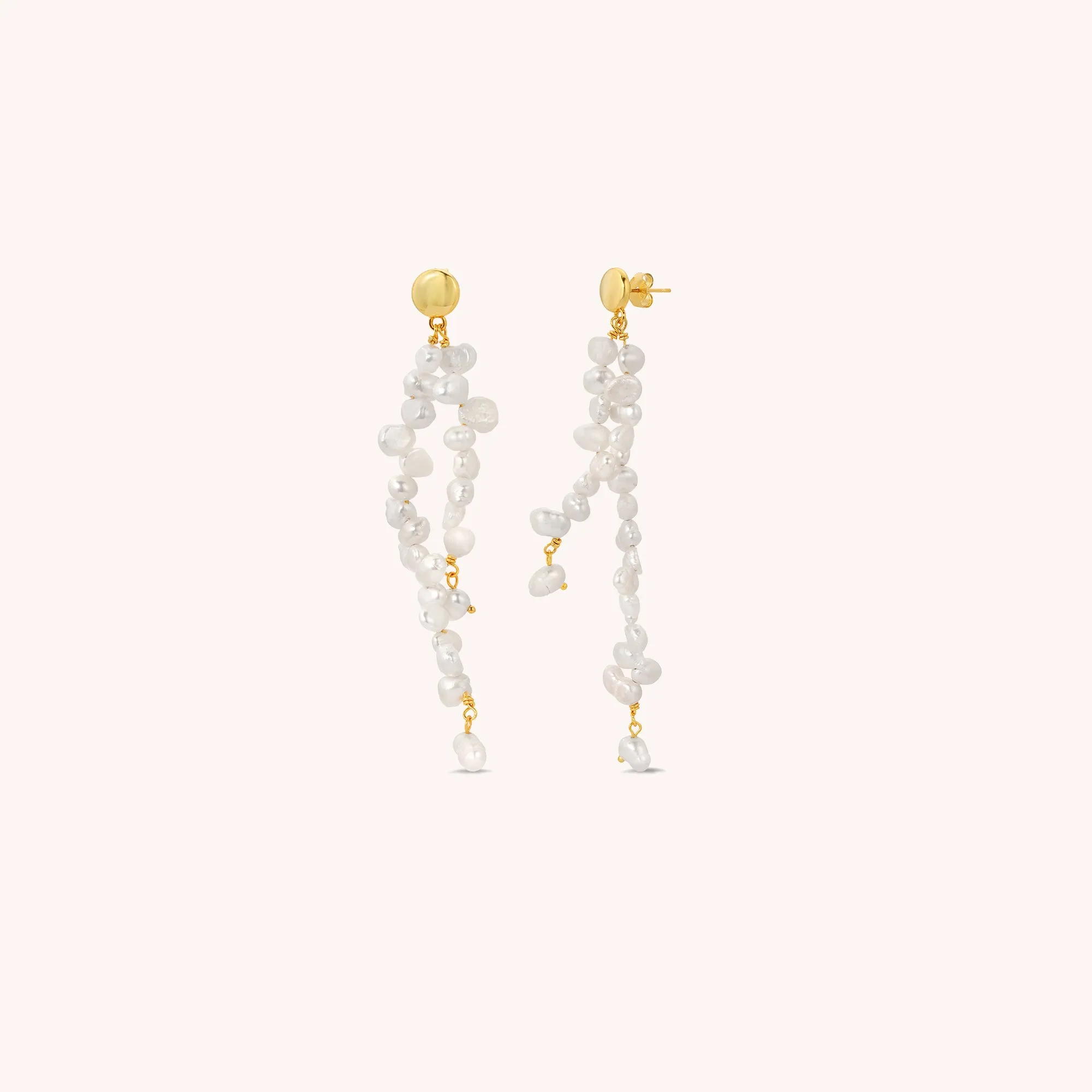 Baroque Pearl Waterfall Earrings
