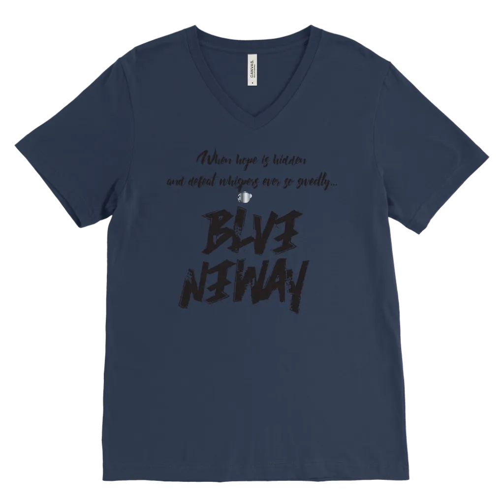 Believe Anyway Be Bold Mens V-Neck