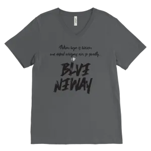 Believe Anyway Be Bold Mens V-Neck