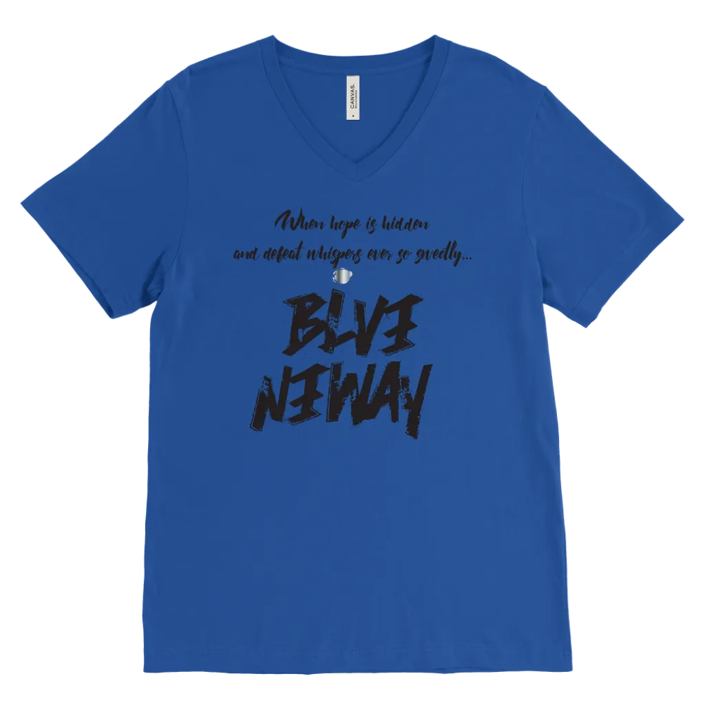 Believe Anyway Be Bold Mens V-Neck