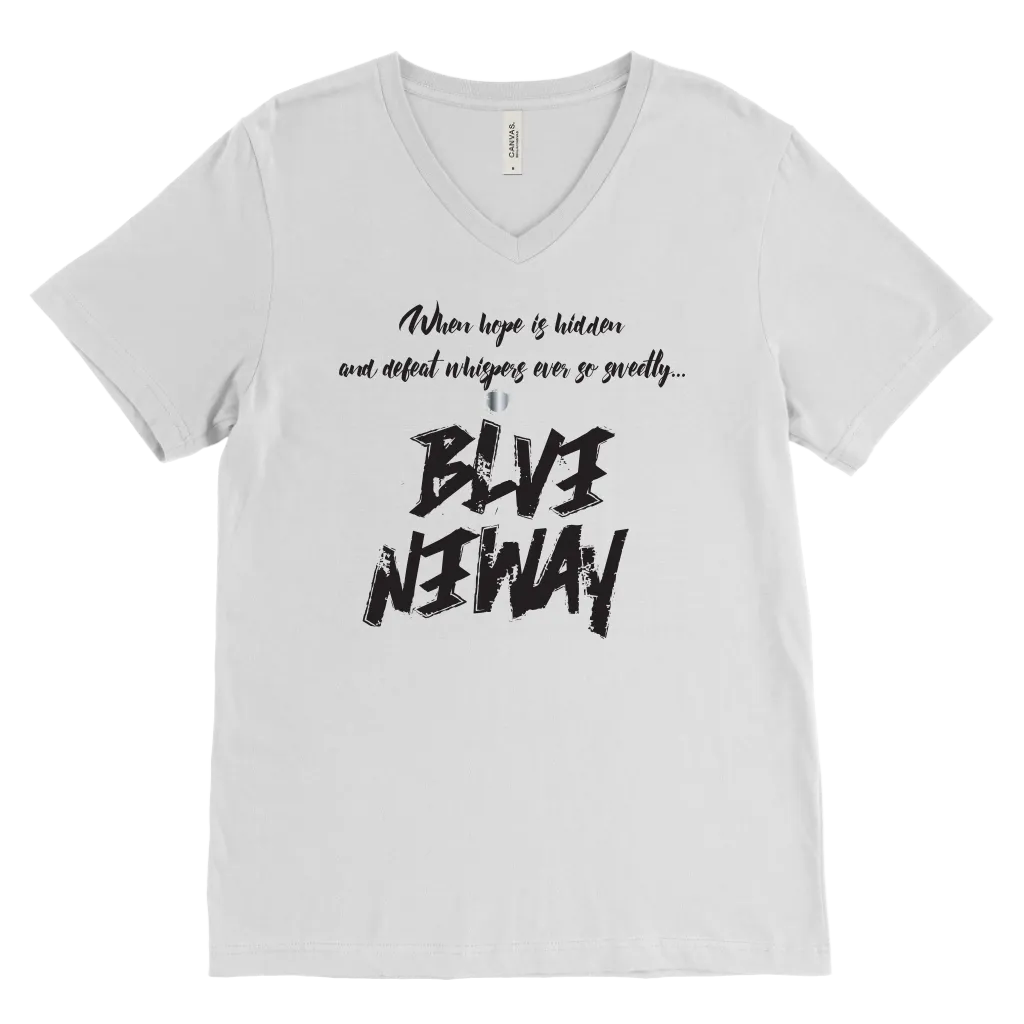 Believe Anyway Be Bold Mens V-Neck