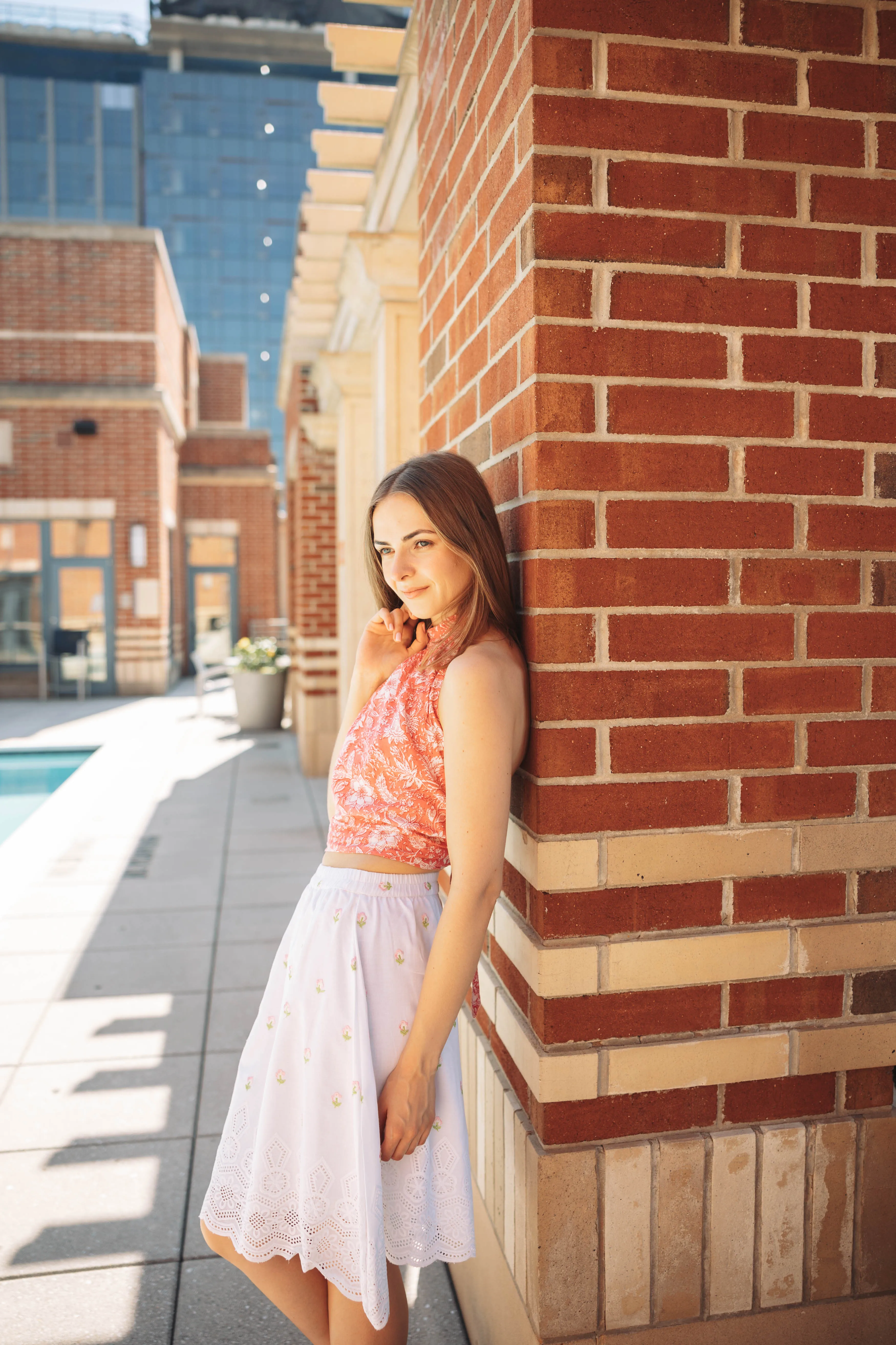 Betty Floral Pink Halter Top