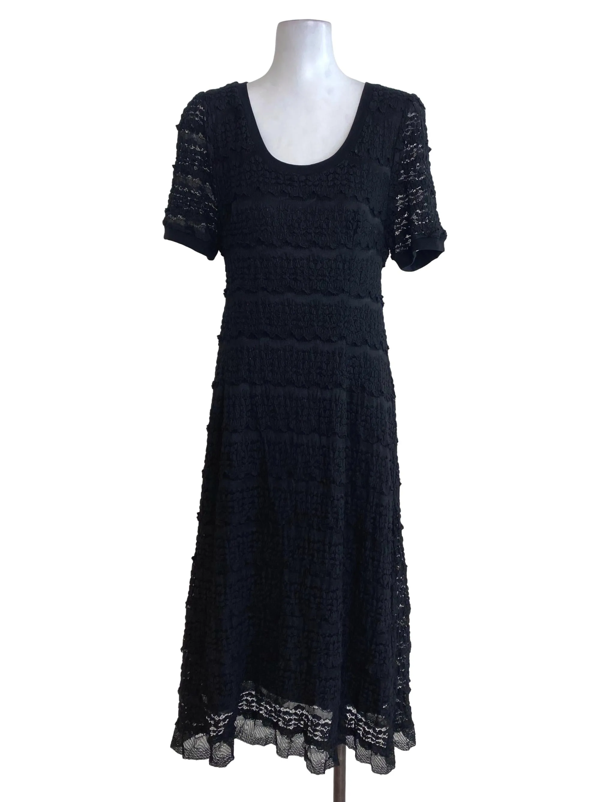 Black Textured Dress