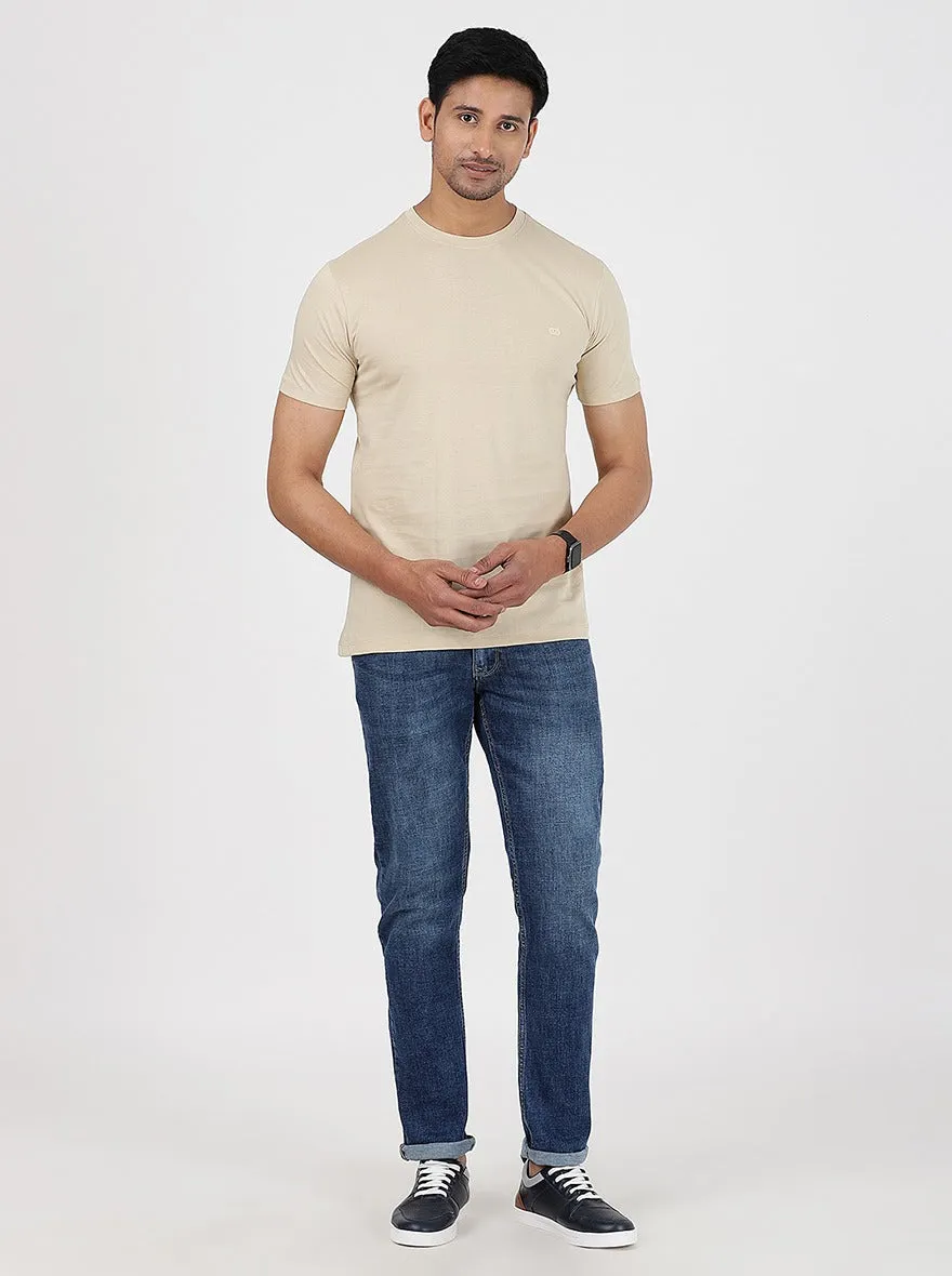 Blue Washed Straight Fit Jeans | JadeBlue