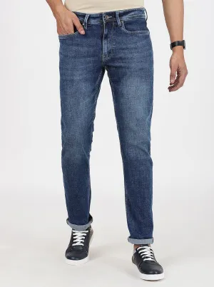 Blue Washed Straight Fit Jeans | JadeBlue