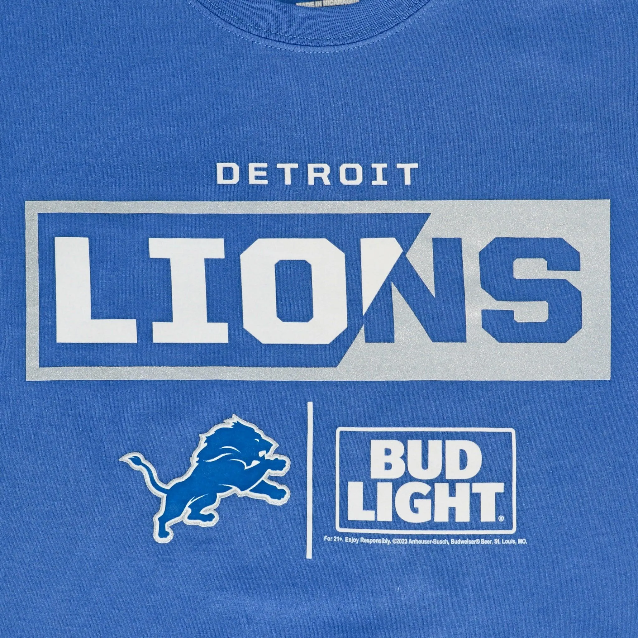 Bud Light Detroit Lions Team T-Shirt